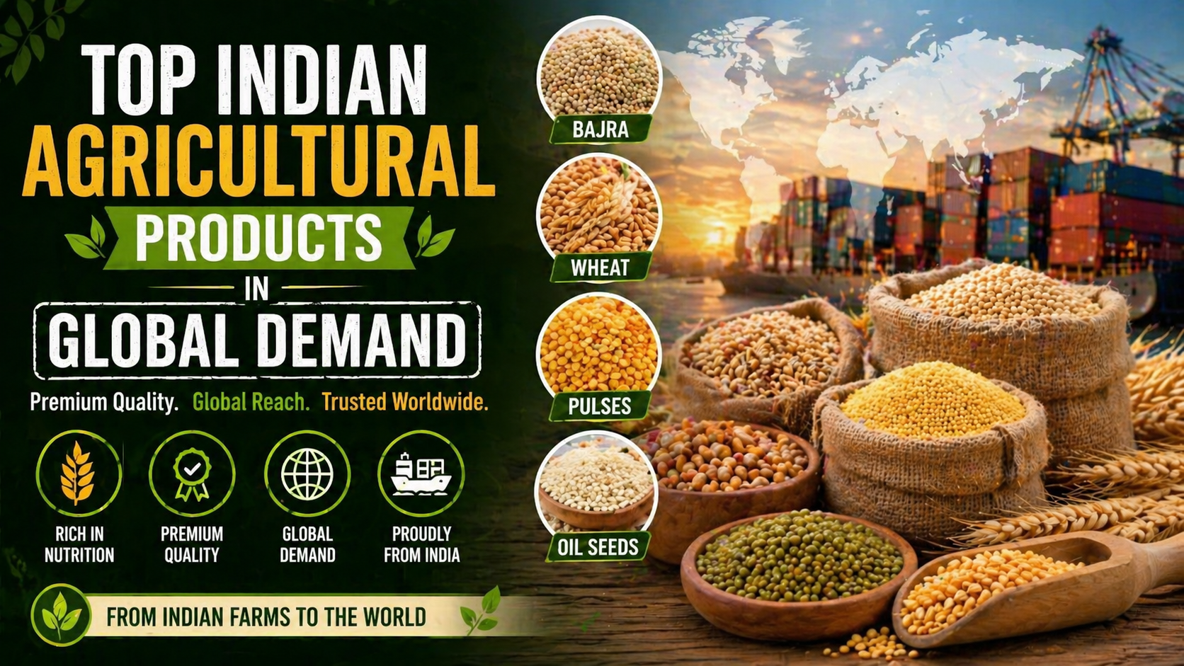 Top Indian Agricultural Products in Global Demand